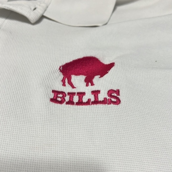 Buffalo bills nfl football Y2K polo standing buffalo white josh Allen men’s XL - Picture 2 of 6